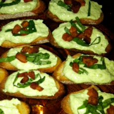Pea and Pancetta Crostini