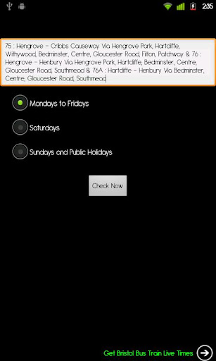 Bristol Bus Timetable Live