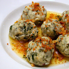 Gnudi with Lemon-Thyme Butter and Breadcrumbs