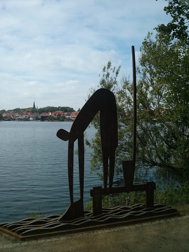 Skulptur vor Malchow