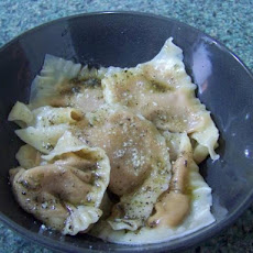 Pumpkin Ravioli in Brown Butter
