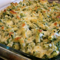 Baked Rigatoni With Spinach, Ricotta, and Fontina