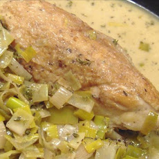 Chicken & Leeks With Creme Fraiche