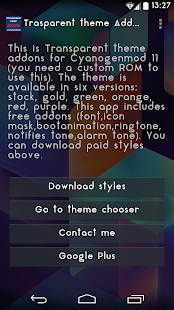 How to download CM11 Transparent theme Addons lastet apk for android