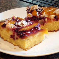Peach - Raspberry Almond Cake