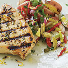 Mediterranean Grilled Tuna Steaks and Sicilian-Style Potato Salad