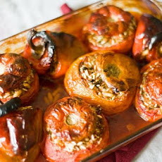 Yemista (Greek Stuffed Tomatoes and Peppers)
