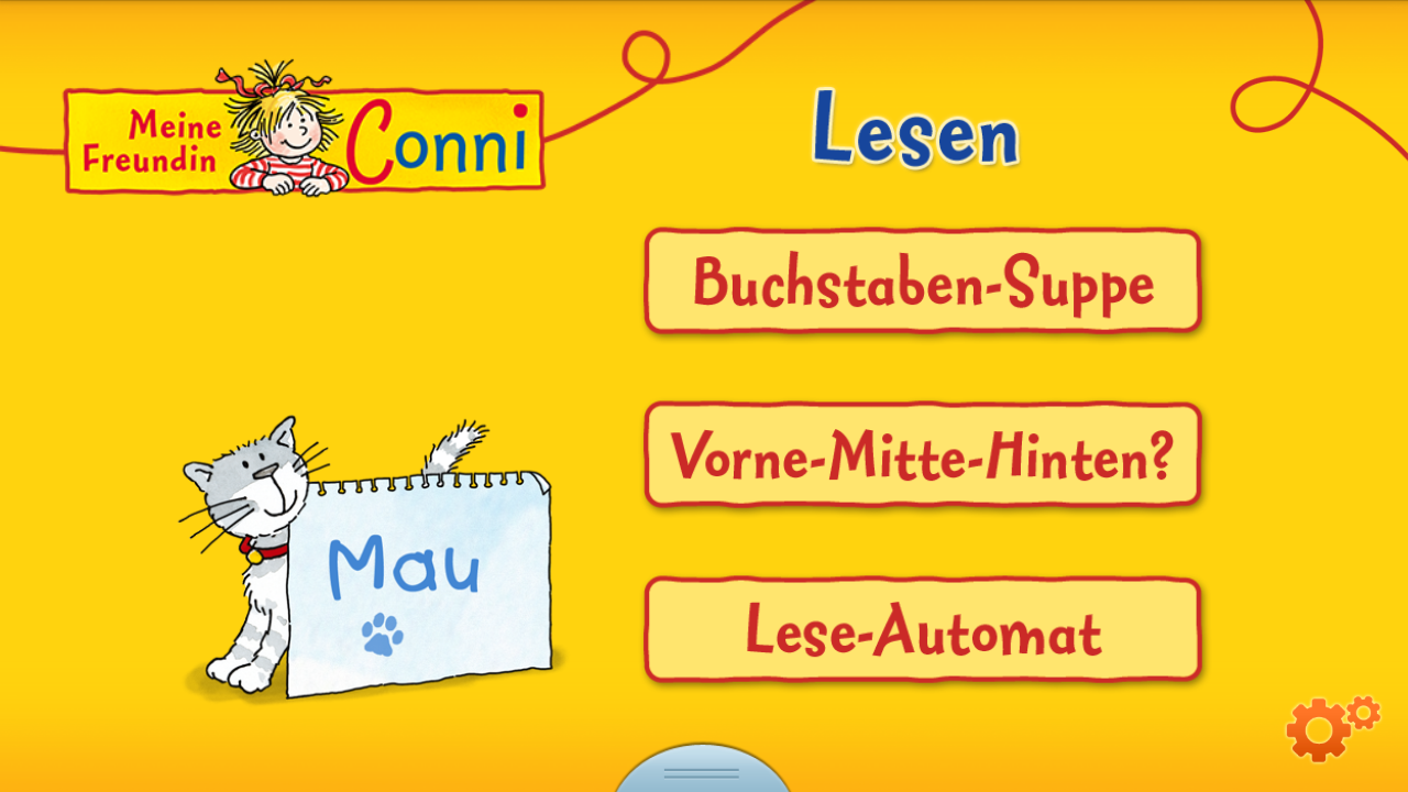 Android application Connie reading game 1st grade screenshort
