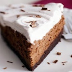 Extreme Chocolate Pie, Brownie Crust, Chocolate Whipped Cream