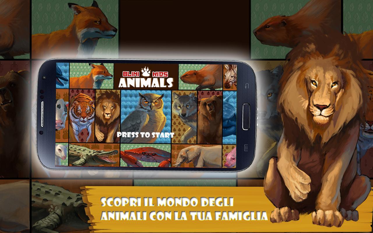 Android application Blini Kids Animals Educational screenshort