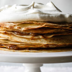 Bananas Foster Crepe Cake