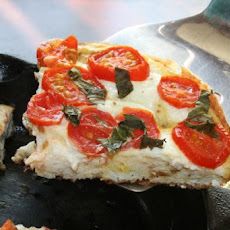 Tomato, Basil and Goat Cheese Frittata (For One)