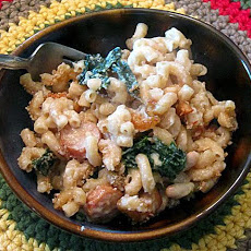 Baked Macaroni and Cheese With Kale and Great Northern Beans