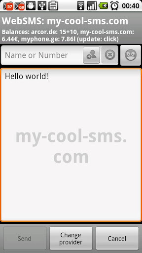 WebSMS my-cool-sms.com