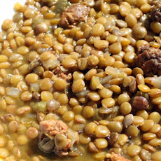 French in a Flash: Lentil and Sausage Soup