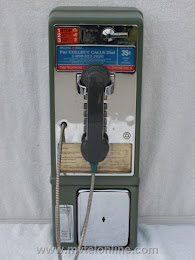 Single Slot Payphones - Pacific Bell Stockton Green 1C loc C-7 1