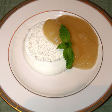 Vanilla Panna Cotta with Pear Jam