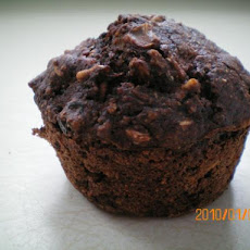 Low Fat Chocolate Oatmeal Muffins