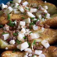 Blue Cheese Stuffed Fingerling Potatoes