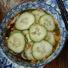 Green Tea Marinated Cucumbers