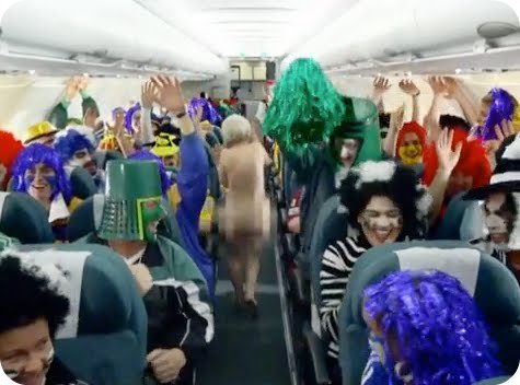 Air New Zealand Safety Videos - streaking grandma