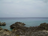 Pretty view of the ocean across from the turtle farm; next door to where they're building a dolphin thing.