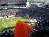That giant inflatable horse is where the players enter.