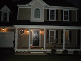 The while front of the house.  It's tough to see at night.