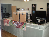 Now furnished; excuse the clutter, we were painting the garage floor.