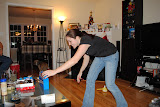 Katie getting ready to pull the first card