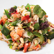 Thai-Style Lobster and Herb Salad with Snap Peas and Salted Cucumber