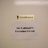 Backstage, the staff had made every effort to make the stars welcome