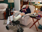 Elna with cast & scooter.JPG