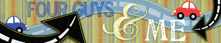 Four guys and me. . . a husband, 3 sons, and me
