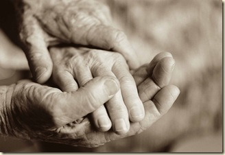 Hands young and old