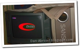 TVM on my family's TV set