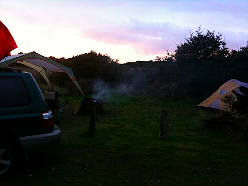 Camp by the beach