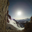 Sketchy traverse from the top of the Mountaineers Route to the summit ridge (approx. 14,00ft)