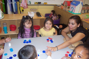 Preschool children practice classification.