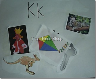 letter K collage page