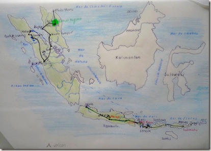 Carte Indonésie