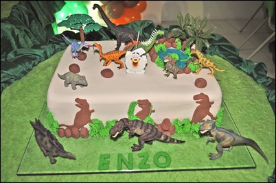 Bolo dos dinossauros (foto de Xelito)