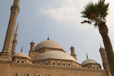The roof of Muhammad Ali Mosque at the Citadel in Cairo, Egypt.