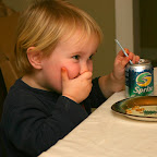 Sprite out the nose.