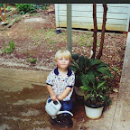 watering my shoes so I can grow.