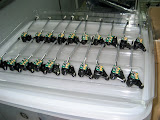 The first batch of laser sub-assemblies through the officially released assembly process. The first batch of laser sub-assemblies through the officially released assembly process.