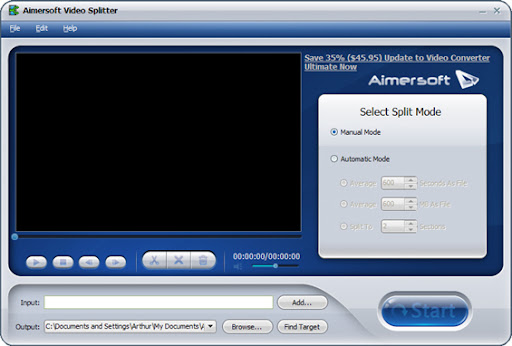 Aimersoft Video Splitter