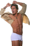 Sexy Muscle Men in White Underwear 5