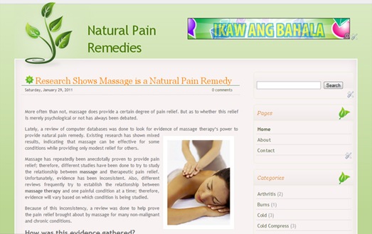 natural pain remedies