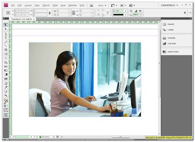 Adobe InDesign CS4 英文绿色版 - 主界面 点击放大